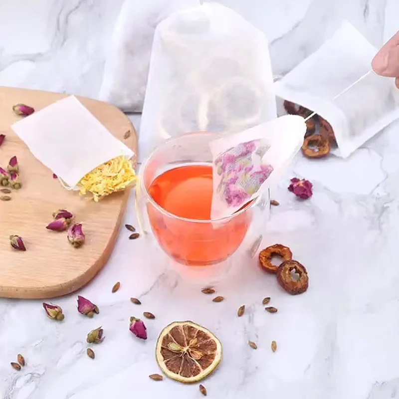 100pcs Disposable Teabags ผ้าไ - Herbal Wellness Blend บทวิจารณ์และราคา